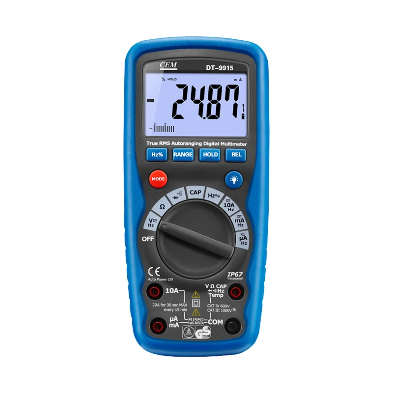 

CEM DT-9915/27 Wireless Digital Multimeter True RMS Manual/Auto Ranging AC/DC Voltage Capacitance Frequence Ohm Diode Duty Cycle