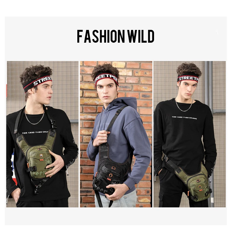 Men Women Multifunctional Sports Waist Bag Shoulder Bag Chest Bag Small Backpack Outdoor Running Riding Fishing Mini Phone Bag 6
