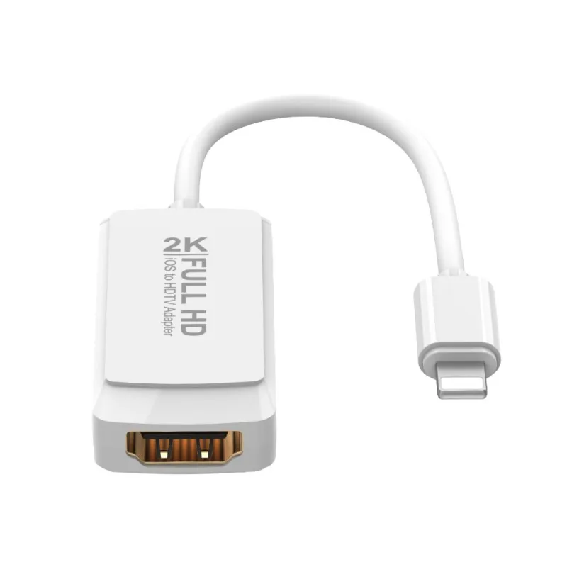 HDMI цифровой av конвертер для iPad Air iPhone Xs iOS 12 11 13 Lightning 2K HD кабель адаптер Apple