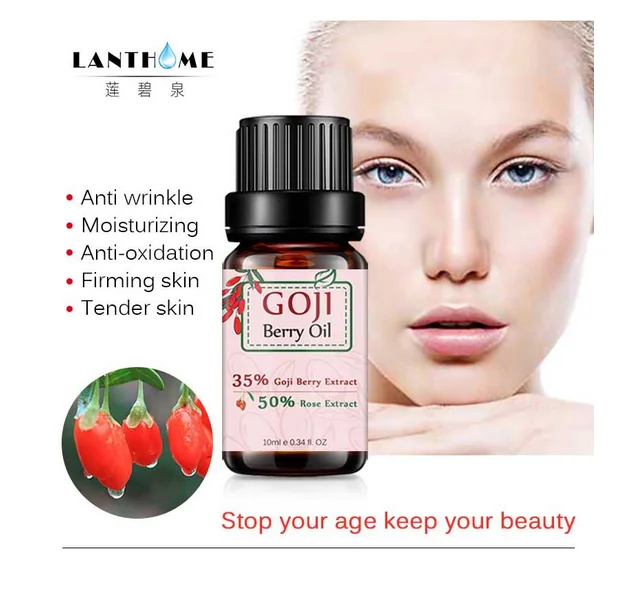 Lanthome wolfberry увлажняющее и восполняющее эфирное масло розы, чтобы сохранить кожу нежной и чистой зеленой
