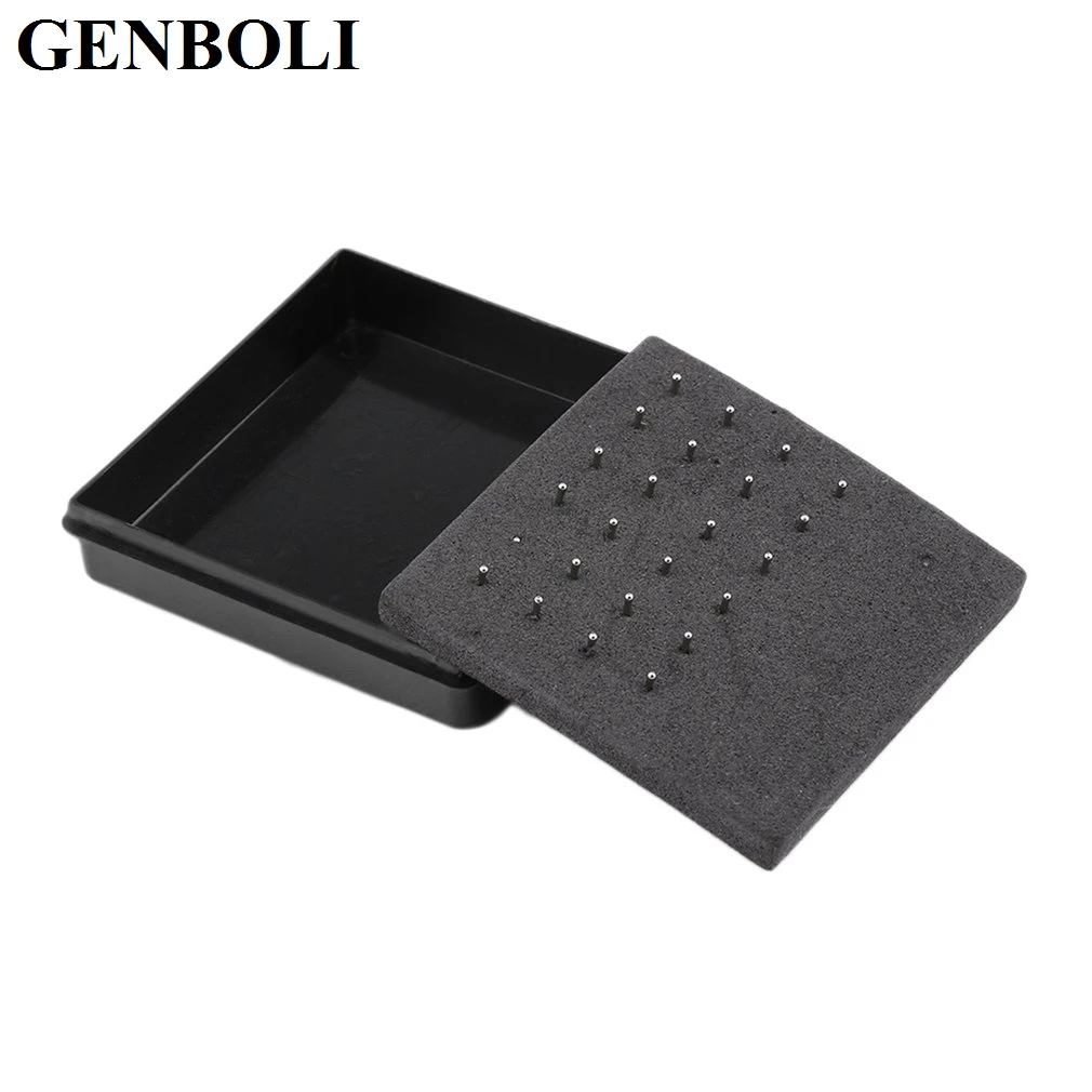 GENBOLI 24 шт./компл. нержавеющая хирургическая Сталь стразы из носа серьги-гвоздики прямые булавки бары модное ювелирное изделие для тела