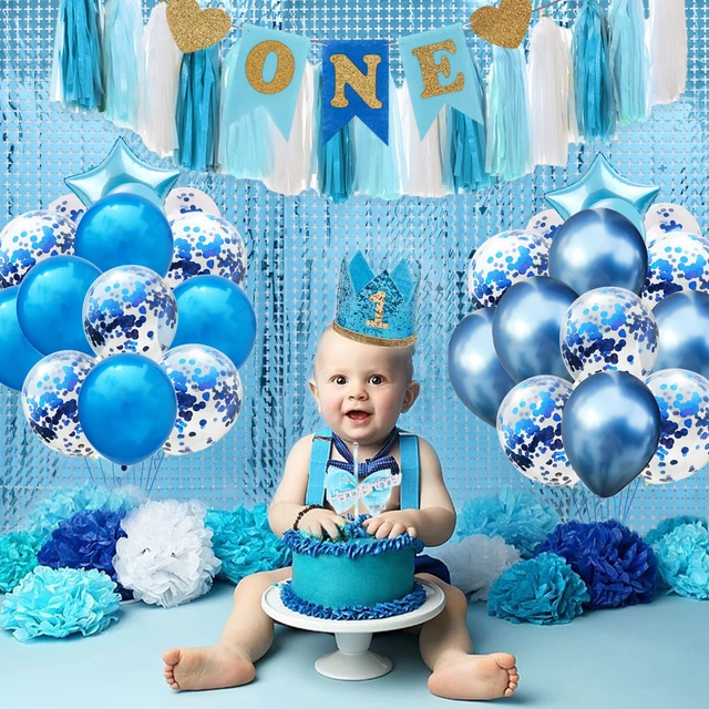 visitar Apelar a ser atractivo Respectivamente Decoración de globos de primer cumpleaños para niño y niña, 1 año, Baby  Shower - AliExpress