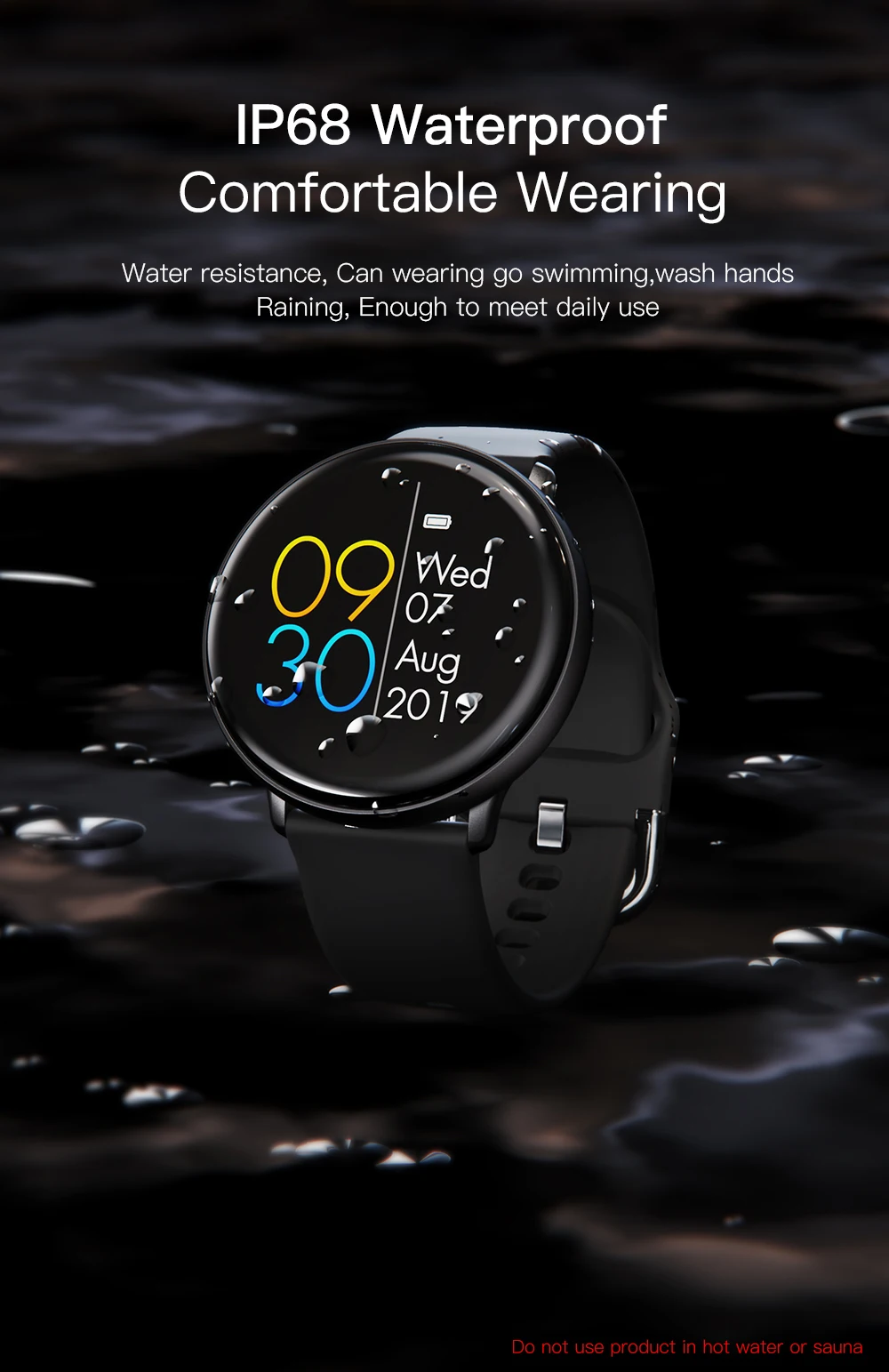 SN59 Смарт-часы для женщин IP68 Водонепроницаемый фитнес-трекер пульсометр Bluetooth спортивные мужские умные часы PK SN58