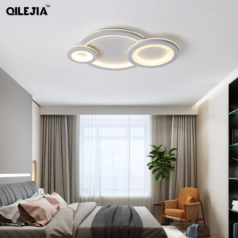 

Modern bedroom Ceiling Lights white/Gray Boby color for 8-15square meters lamps luminaria Ceiling Lighting Fixtures remote