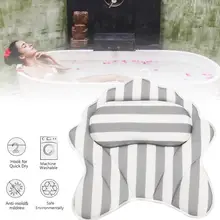 Массажная подушка для ванны, спа-подушка с 6 большими присосками, удобная и мягкая подушка для поддержки шеи, головы, плеч и спины