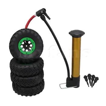 

Mxfans 4x RC1:10 11cm Inflatable Rubber Tire + 8-Hole Wheel Rims + Green Clips