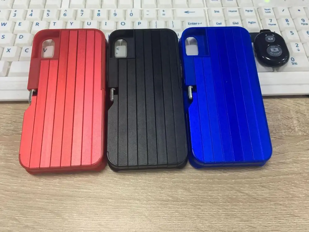 Селфи-палка для чехол для iPhone 6/7/8 Plus XS X чехол 3 в 1 с Перезаряжаемые Беспроводной селфи-Палка с Bluetooth алюминиевый чехол с подставкой
