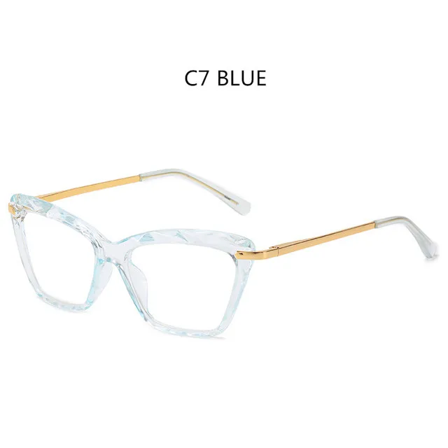 AIMISUV, модные квадратные очки, оправа для женщин, трендовые стили, фирменный дизайн, оптические компьютерные очки Oculos De Sol, очки - Цвет оправы: ZSS205C7