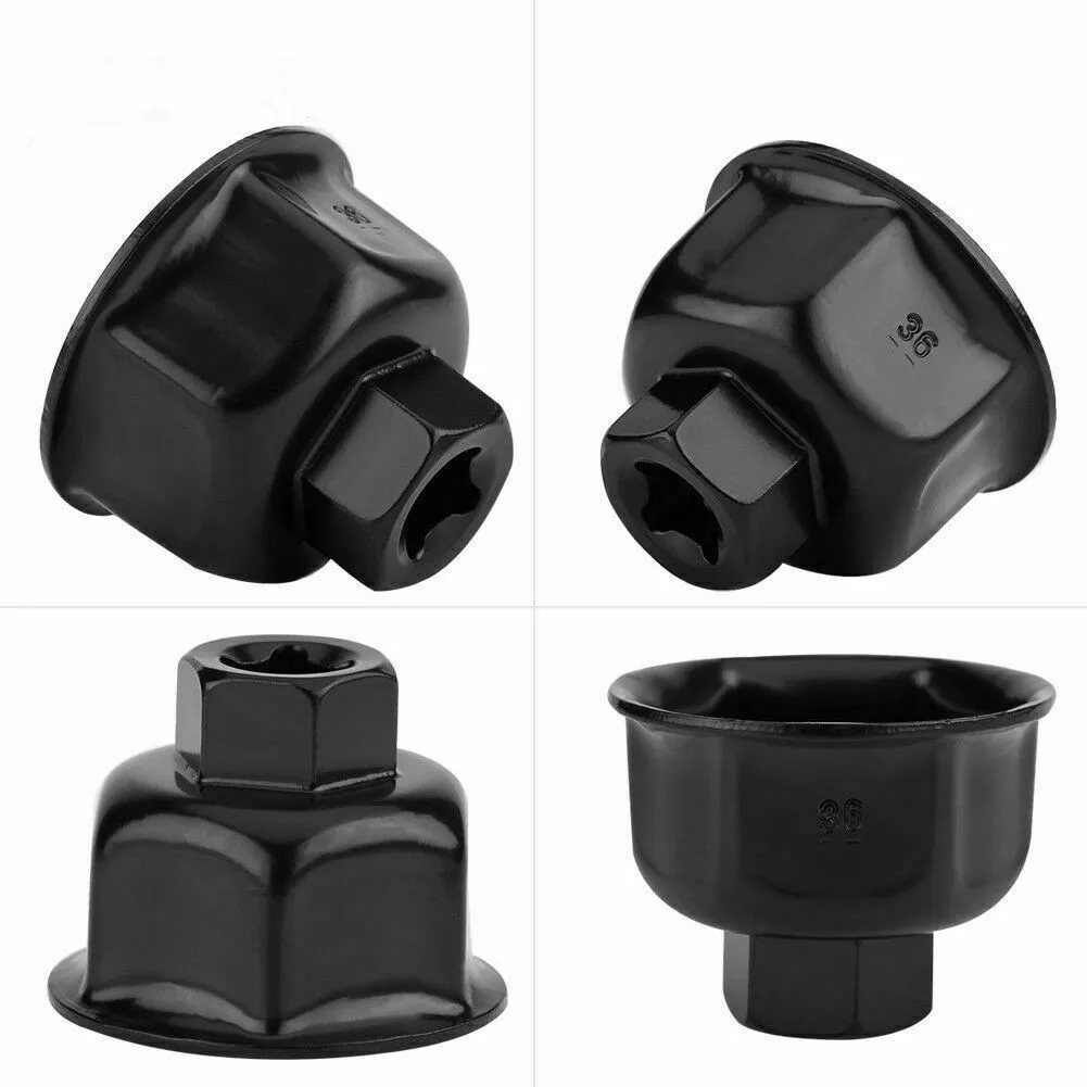 

Black Metal Car Oil Filter Wrench For X5 A6L A8L Car Accessories Car Oil Filter Cap Type Wrench Remover Tool Easy To Carry