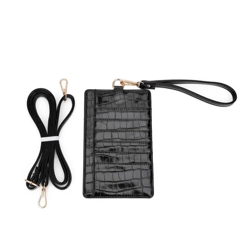 

High Quality Women Credit Card Holder Snake Leather Wallet Fashion Luxury Designer Female Mobile Phone Bag Portefeuille Femme