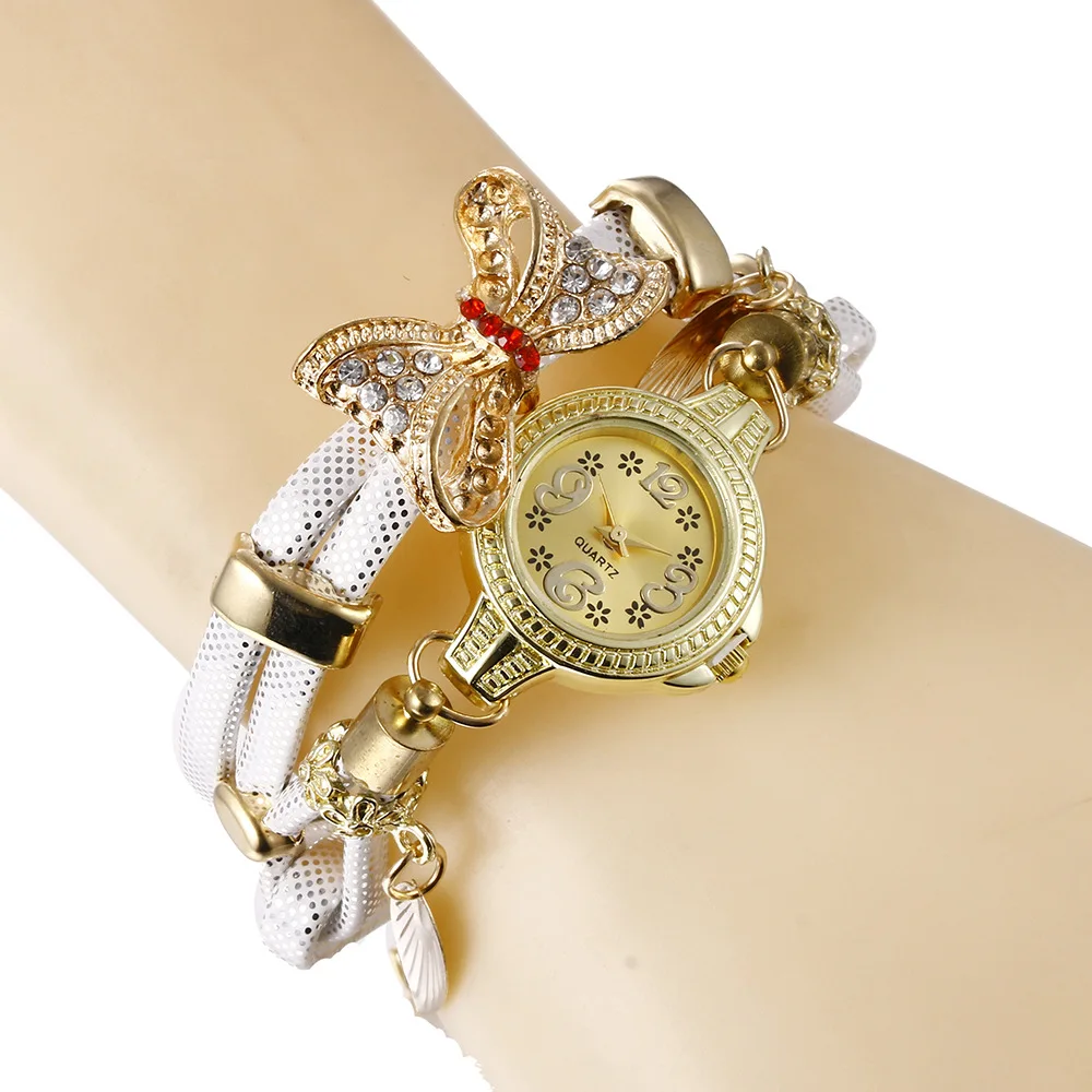 Часы Wechat женские кварцевые часы с подвеской и бантом прямые поставки от