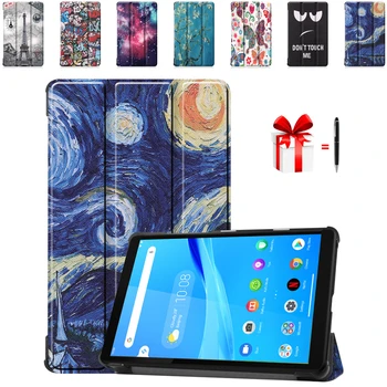 

for Lenovo Tab M8 TB 8505F TB-8505X 2019 Released PU Leather Ultral Slim Smart Cover Case For Lenovo Tab M8 TB-8505F + Pen