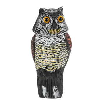 

Swing Creative Realistic Hunting Decoy Repellent Bird Owl Decoy Crops From Yard Decor Tree Outdoors Garden Scarecrow Pest