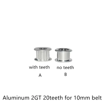 

2GT 20 Teeth synchronous Wheel Idler Pulley black Bore 3mm 4mm 5mm with Bearing for GT2 Timing belt Width 10mm 20teeth 20T