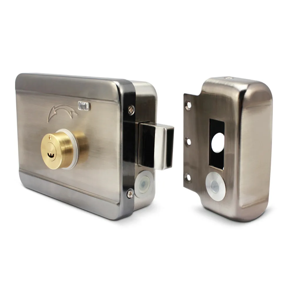 RFID Integrated Electric Gate Lock Access Control System Virtual