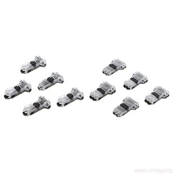

5 Pcs Quick Wire Connector T Shape Electrical Butt Splice 18-22AWG Single Double Way Terminals #RW1209