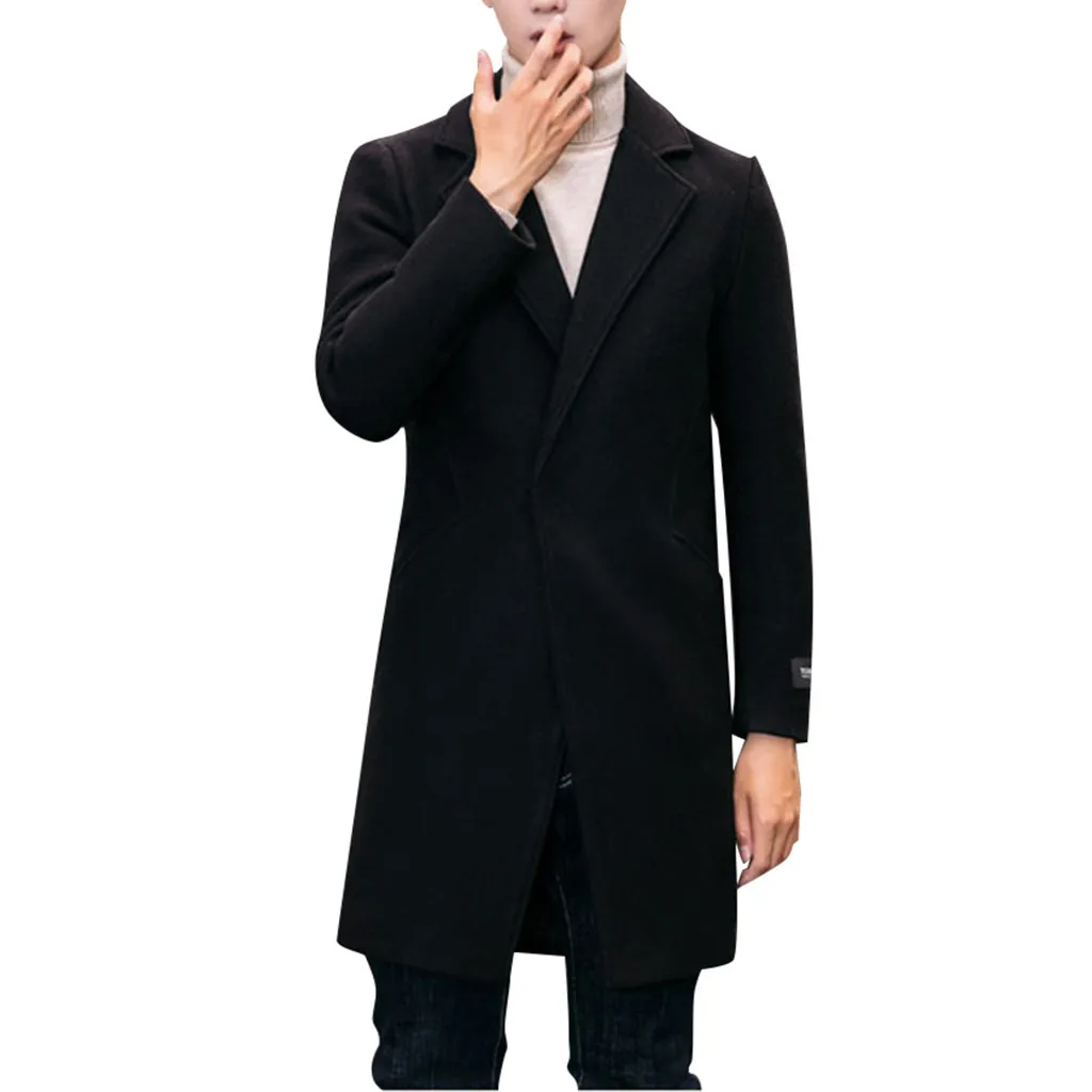 Шерстяное мужское пальто, шерстяное пальто, Осеннее зимнее Мужское пальто, модная брендовая одежда, теплое Мужское пальто с подкладкой размера плюс 5XL