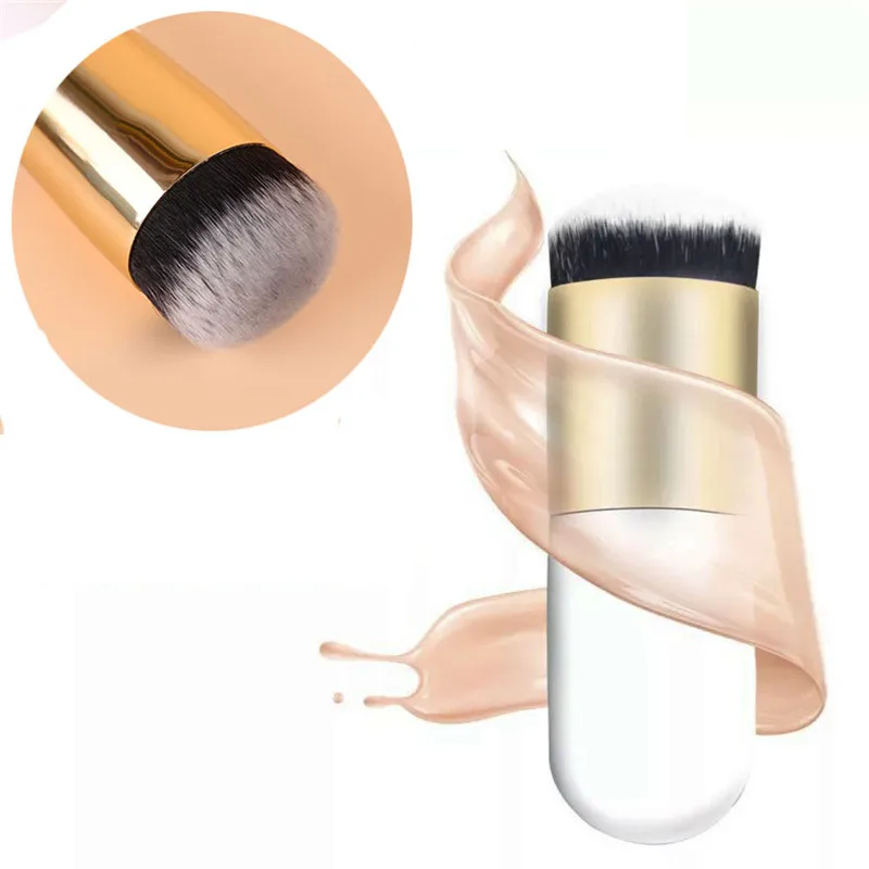 

1pcs Foundation Brush Chubby Pier Flat Cream Makeup Brushes Powder Brush Cheek Brush Professional Cosmetic Make-up Brush
