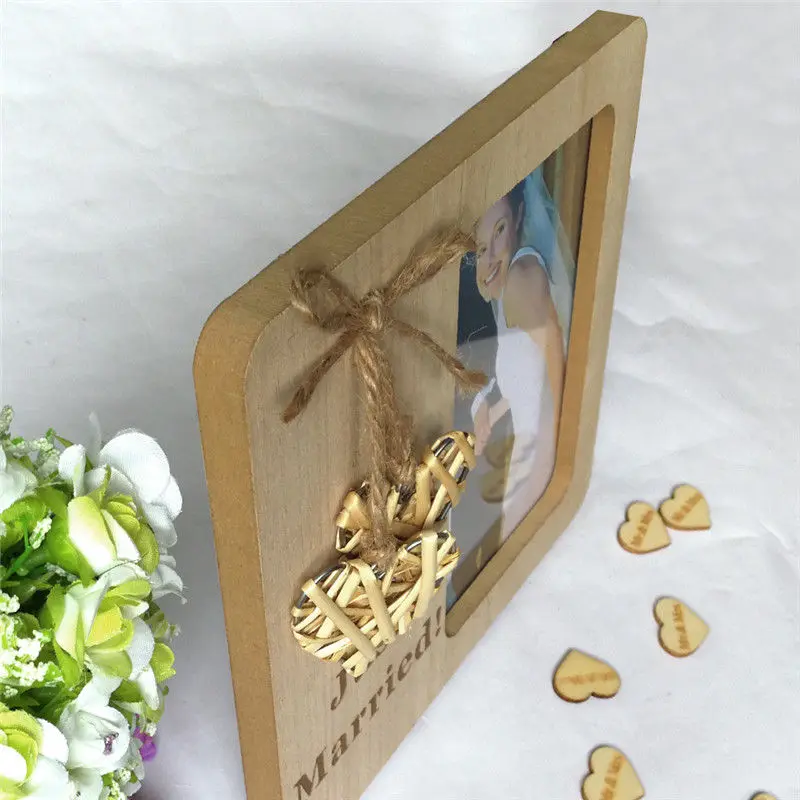 Hot Sell Wooden Picture Frame For Table Decoration Wall Photo Frame Rectangle Frame Desk Picture Frames Birthday Wedding Gift
