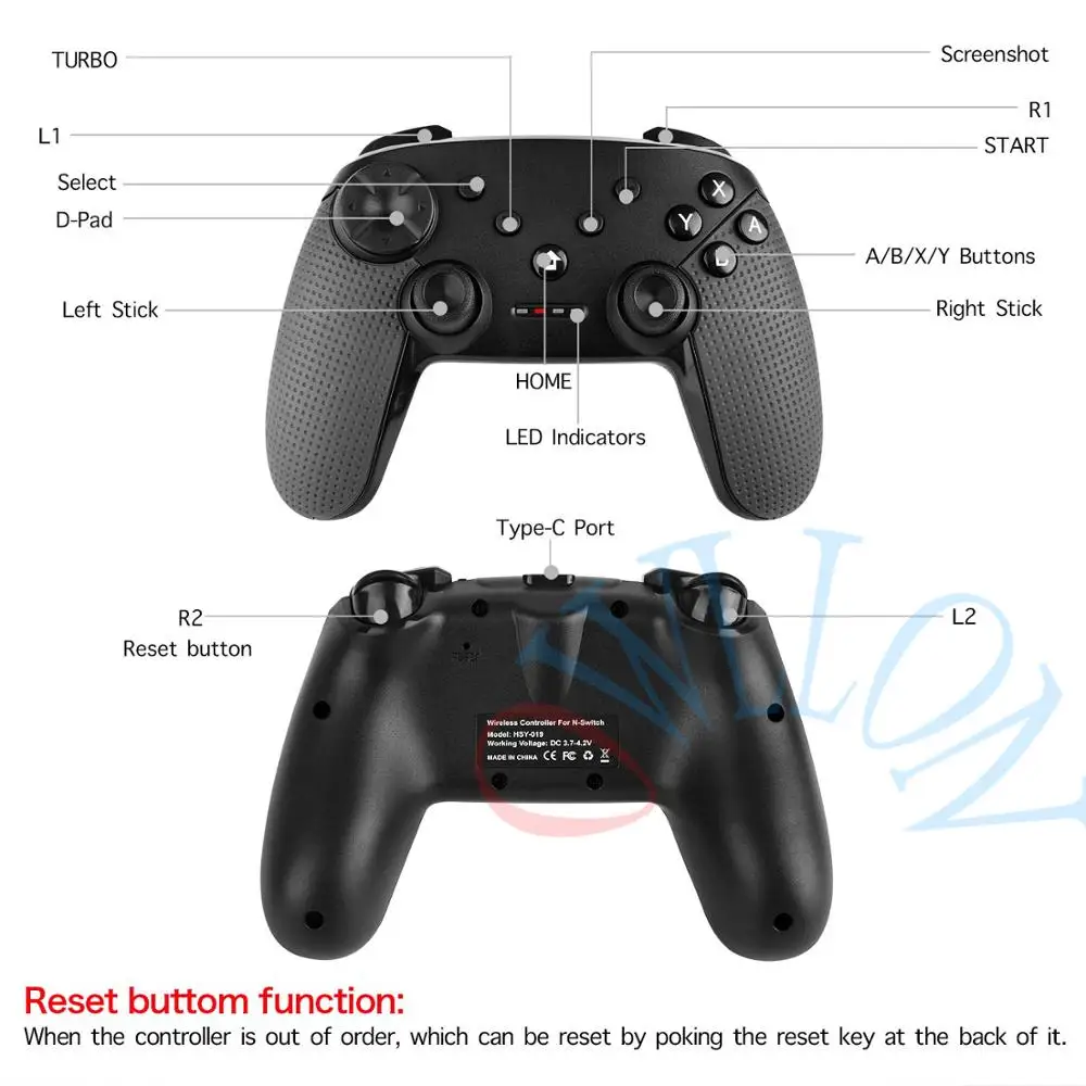 ДЛЯ NS switch Профессиональный джойстик для sploon2 Bluetooth беспроводной джойстик пульт дистанционного управления Joypad для консольный переключатель Nintendo