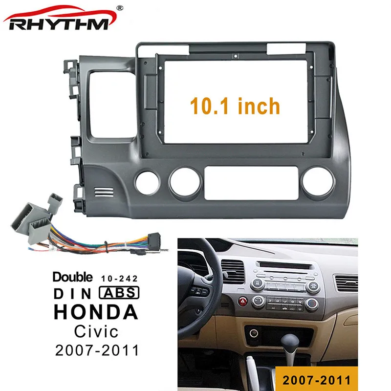 Автомобильная панель для HONDA CIVIC 10 1 2007 2011 дюйма 2din|Панели| |