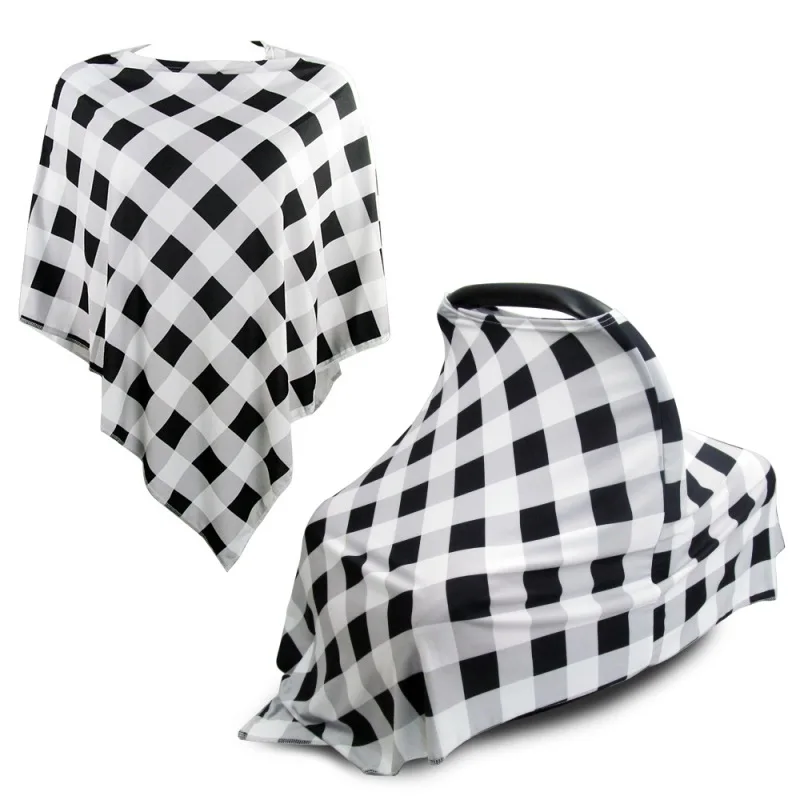 Nursing Breastfeeding Cover Scarf Baby Car Seat Canopy Shopping Cart Stroller Carseat Covers for Girls and Boys