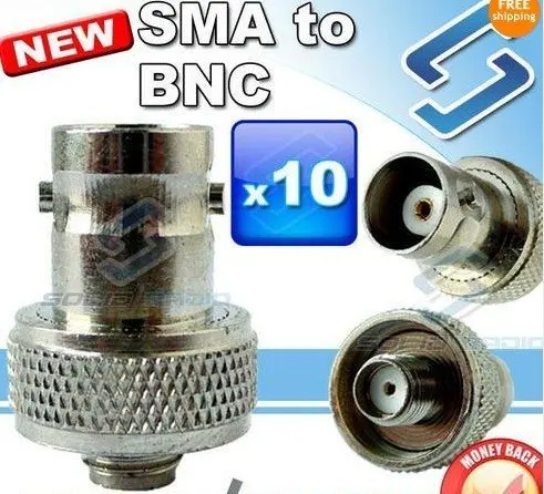 Переходник SMA-F/BNC для TG-K2AT PX-777 FD150A KG-689 KG-UVD1P TG-UV2 PX-888K UV -5R UV5R PX-888 10 шт. | Мобильные