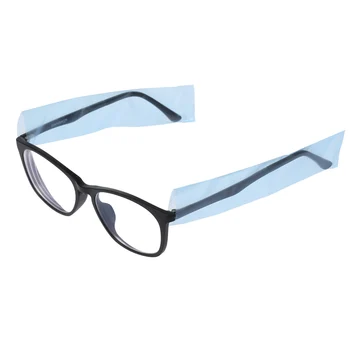 

200pcs 1 Roll Disposable Glasses Leg Sleeves Protective Eyeglass Leg Cover Eyeglasses Protector Blue