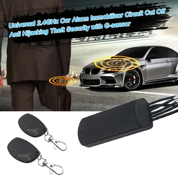 

2.4G Accessories Alarm System Remote Control Code Learning Circuit Cut Off Anti Hijack Car Engine Immobilizer Security Starter