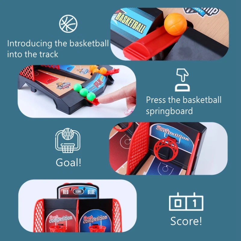 Basketball Board Games Mini Finger Basket Sport Shooting Interactive Battle  Party Montessori Educational fidget Toy For Children - AliExpress