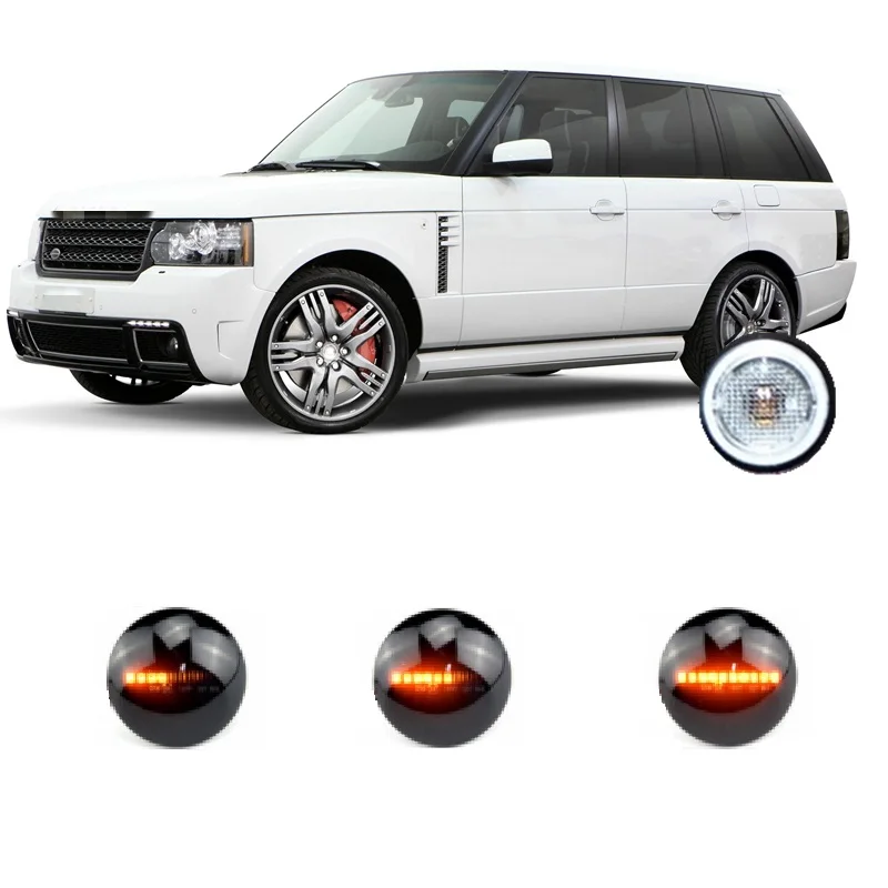 

Для Range Rover III MK3 LM L322 2002 2003 2004 2005 2006 2007 2008 2009 2010 2011 2012, Динамический светодиодный индикатор, боковой сигнал