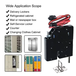 Serrure électromagnétique de 12v cc, serrure électronique pour la vente étagère de rangement de Machine, serrure de casier d'armoire de fichiers avec rebond jusqu'à 330lbs 