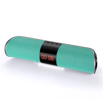 

New Bluetooth Outdoor Speaker Metal Portable Audio Super Bass Wireless Loudspeaker With TF Card Aux 1500mAh 8 Hours Play Time