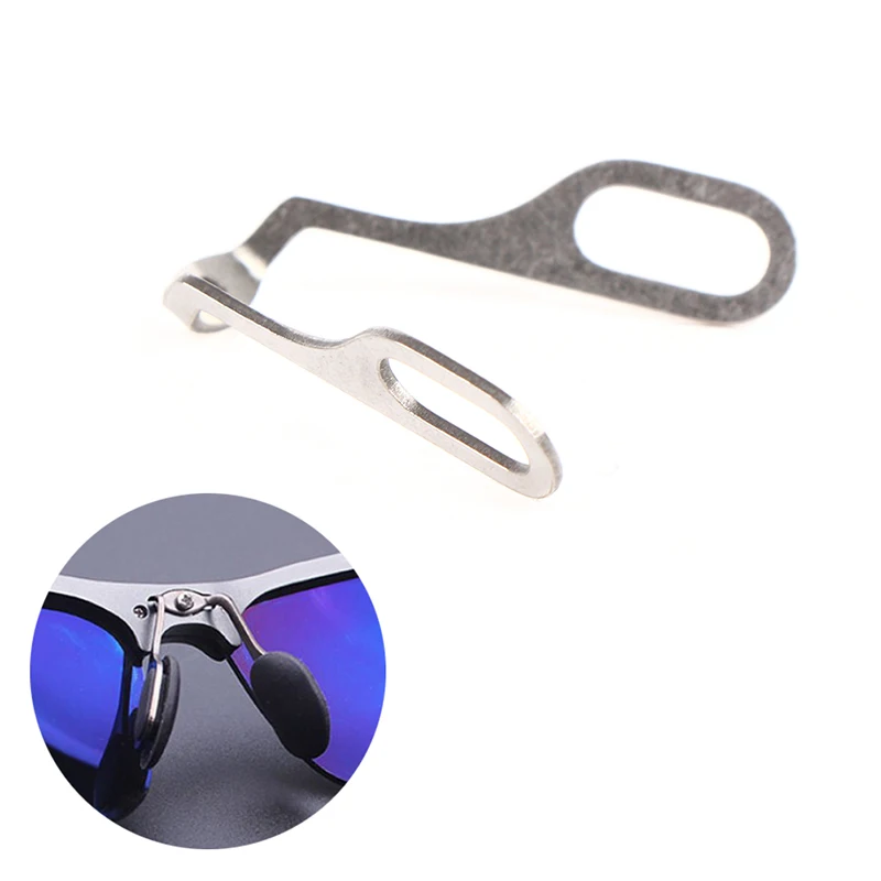 1Pcs Aluminium Neus Pad Houder Brillen Neus Pad Arm Houder Voor Stalen Brilmontuur Plug Zonnebril Accessoires