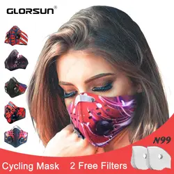 GLORSUN маска на лицо оптовая продажа Нескользящие смога n99 респиратор намордник n95 смог воздушный загрязнения зима угольный фильтр смога