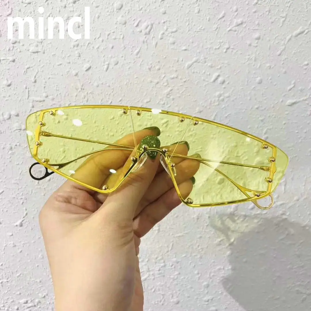 Новые модные сексуальные Солнцезащитные очки женские винтажное Зеркало мужские затемняющие очки люксовый бренд металлические заклепки кошачьи женские очки UV400 FML