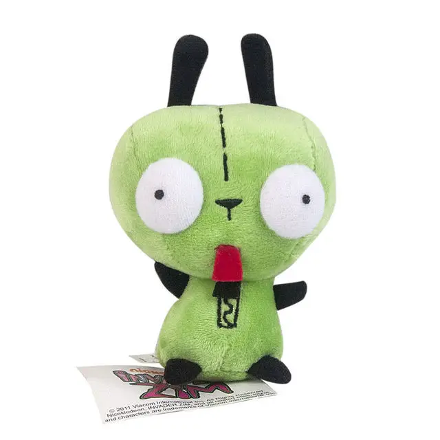 

New Alien Invader Zim Gir Plush Toy 3D Bulging Eyes Dog Plush Animals Doll Christmas Gift