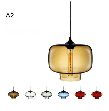 globe chandelier Modern Restaurant Chandelier Light Blown Colorful Glass  Lampshade Glass Ceiling Hanging Lamps Living Room Coffee Room Office crystal ceiling lights Chandeliers