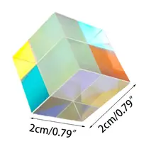 Цветной комбинированный разветвитель крестообразная дихроичная куб RGB Призма Оптическое стекло треугольная призма для обучения световому спектру физики 20 м