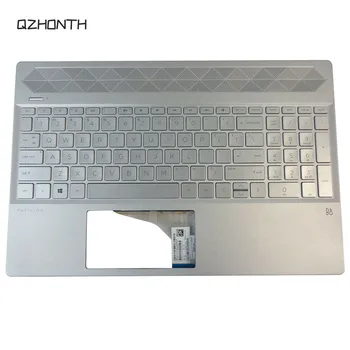 

Laptop Palmrest Top Case Cover with US Layout Keyboard without Touchpad For HP 15-CS 15-CS0061ST L24752-001 Silver