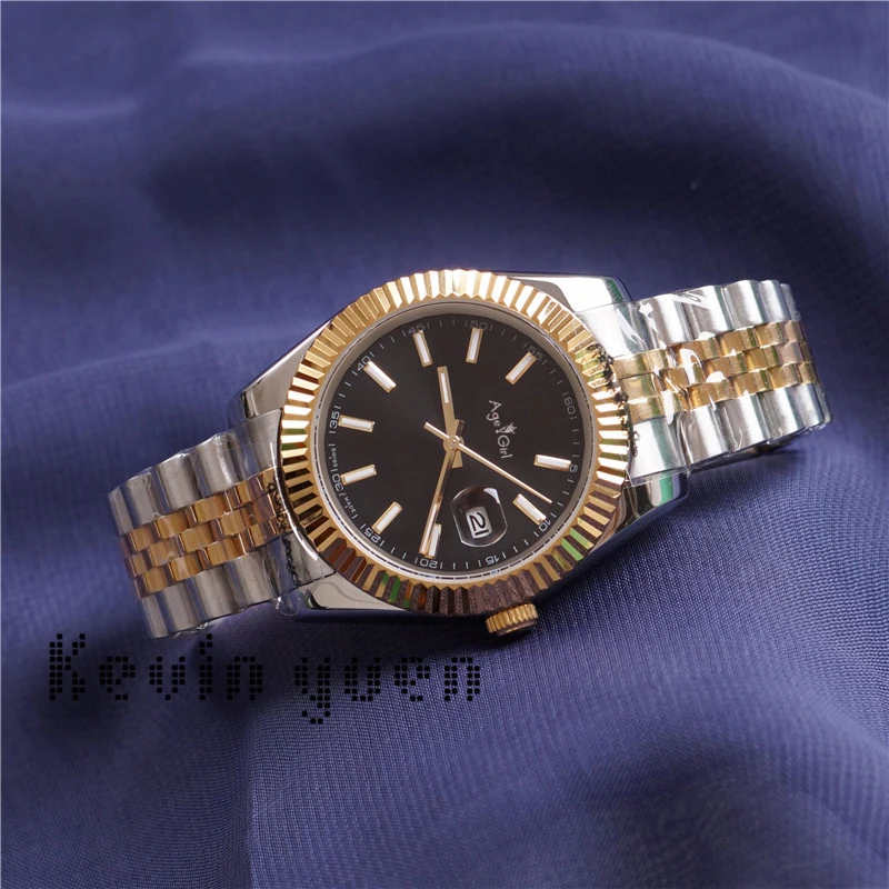 4 Лучшие новые 41 мм Datejust стальные синие часы Мужские механические Автоматические часы люксовый бренд Бизнес Мода President Desinger часы - Цвет: 4