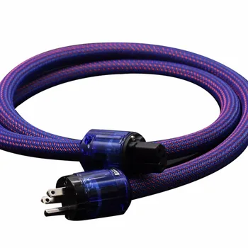 

Hi-En 400 Pure Red Copper HIFI Power Cable EU/US p-037/P-037E Power Plug Socket Connector AMP CD Player Power Cable