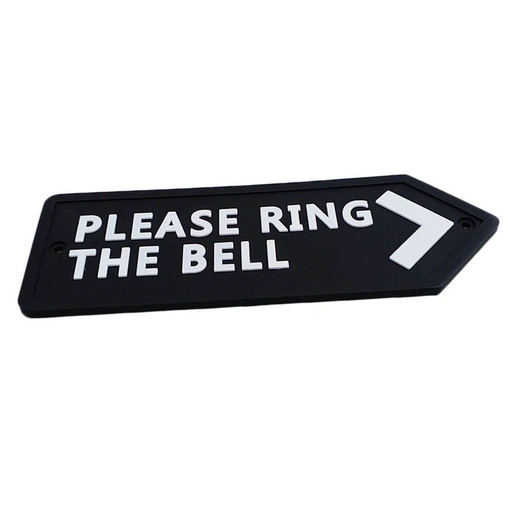 Настенная Наклейка на дверь из ПВХ - Цвет: PLEASE RING THE BEL