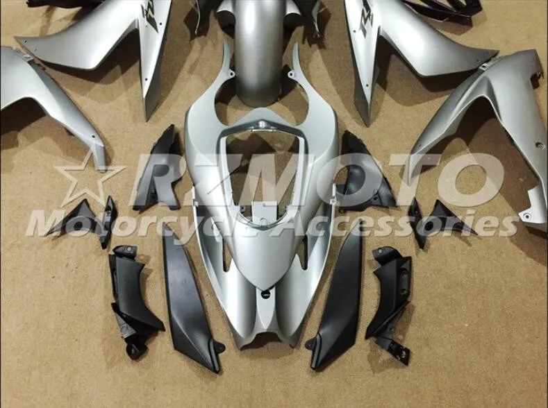 ABS формовочный Мотоцикл Обтекатели наборы подходят для Yamaha YZF-1000-R1 2004 2005 2006 04 05 06 обтекатель кузова набор Серебряный крутой