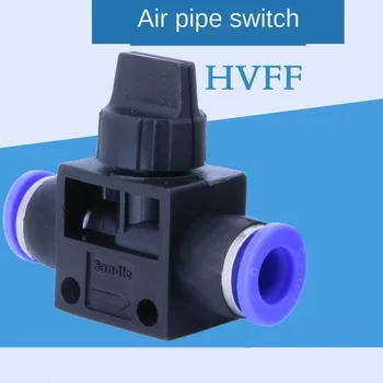 Improvement Pneumatic Air 2 Way Quick Fittings Push Connector Tube Hose Plastic 4mm 6mm 8mm 10mm 12mm Pneumatic Parts HVFF tanie i dobre opinie Złączki HVFF4 6 8 10 12 piece