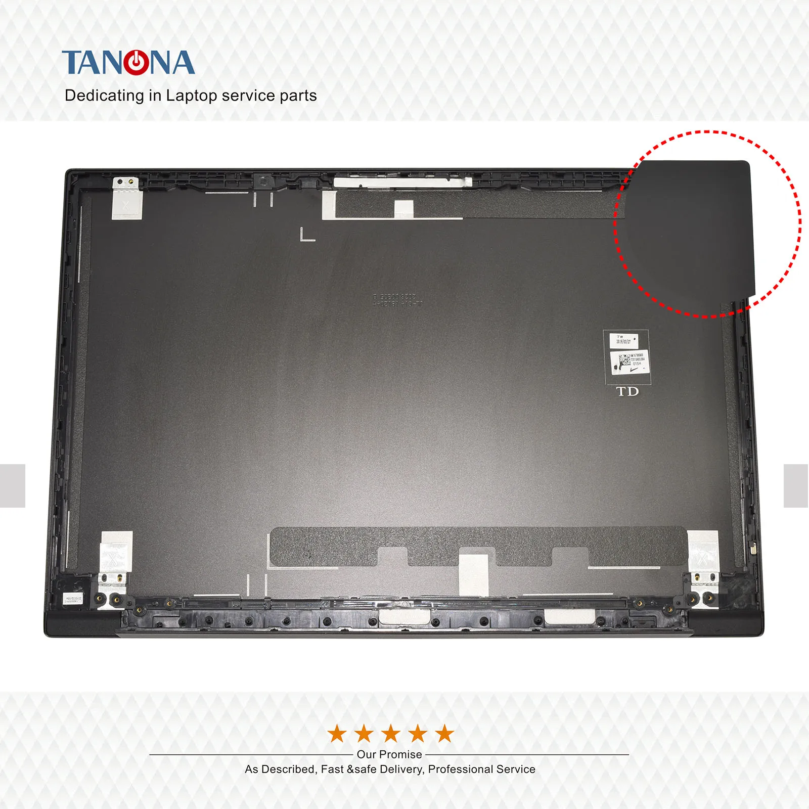 02DL866 AM167000800 для lenovo ThinkPad E590 E595 ЖК задняя крышка верхний чехол Корпус Корпуса корпуса КОРПУСА ноутбука