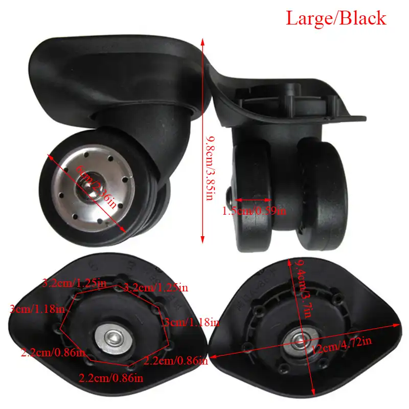 rolling luggage replacement wheels