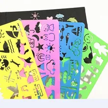 Мультфильм DIY окрашенные шаблоны графика эскизная доска живопись ноги для рисования шаблон