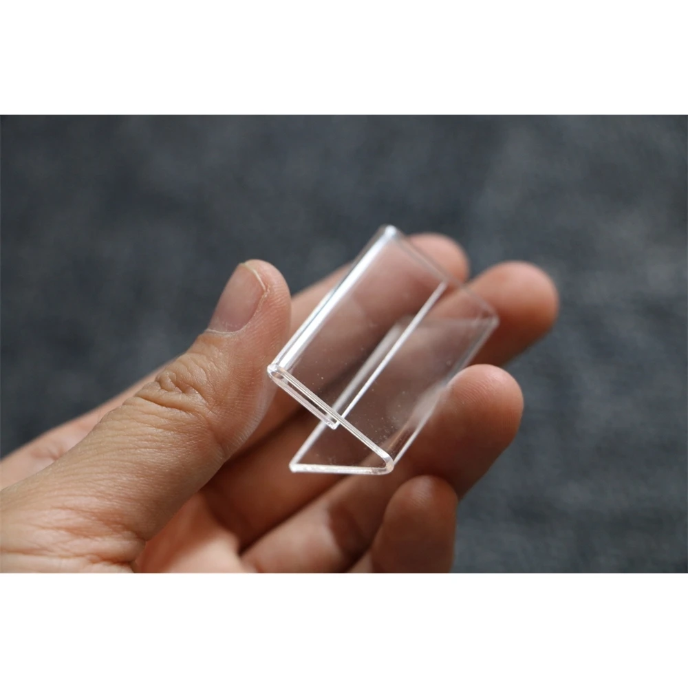 Transparent Price Tag Stand Accessories Plastic Sign Holder Counter Top 10pcs 4 6cm transparent counter top price tag stand accessories plastic sign holder stand