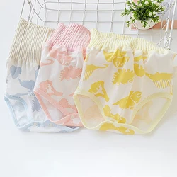 Couches en coton pour bébé, culotte taille haute, ventre chaud, réutilisable, lavable, pour nouveau né et enfant 